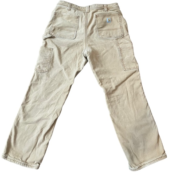 GUC Carhartt insulated flannel utility work pants - Picture 6 of 8